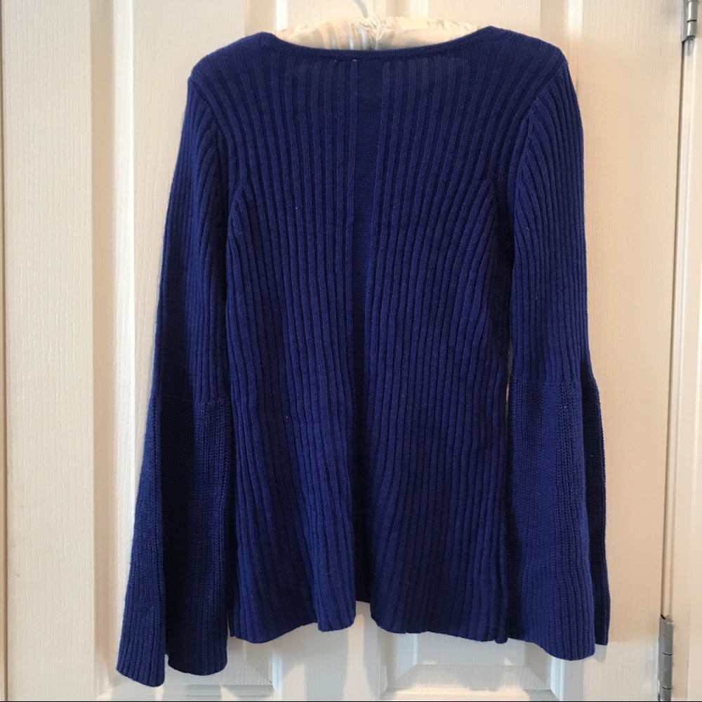 Anthropologie Moth Sweater Blue New Casco Bay NWT - Picture 7 of 8